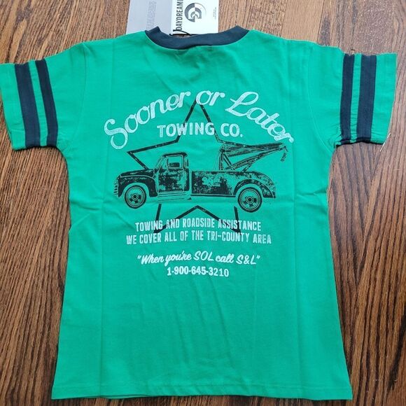 Daydreamer Sooner Or Later Towing Co. Sporty Tee Size XS NWT - Picture 7 of 8